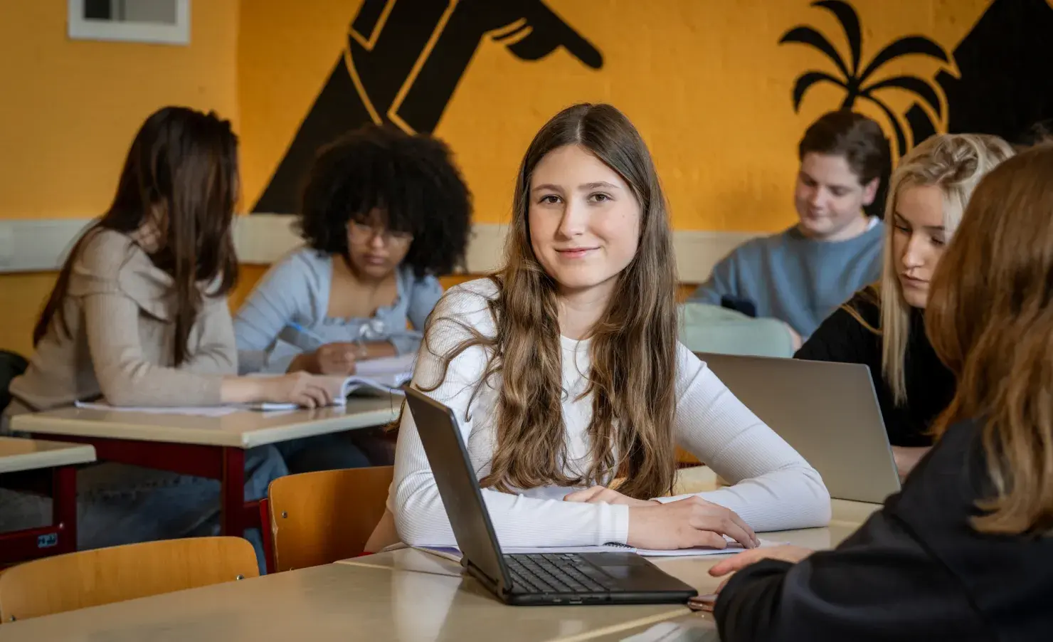 Studenten in de klas
