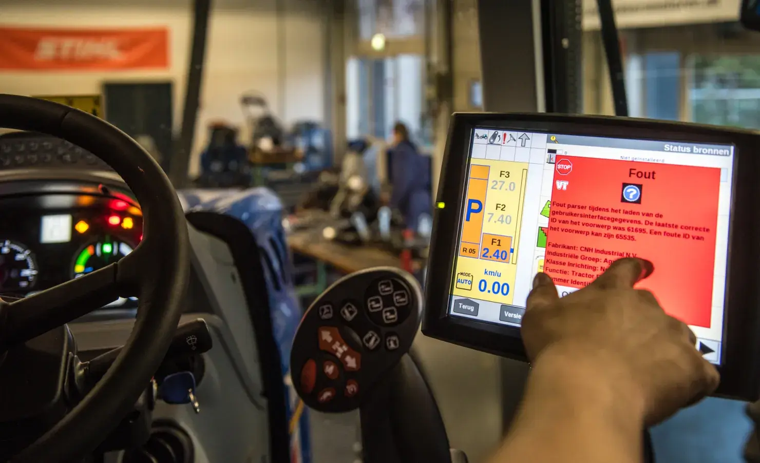 Foutmelding techniek tractor