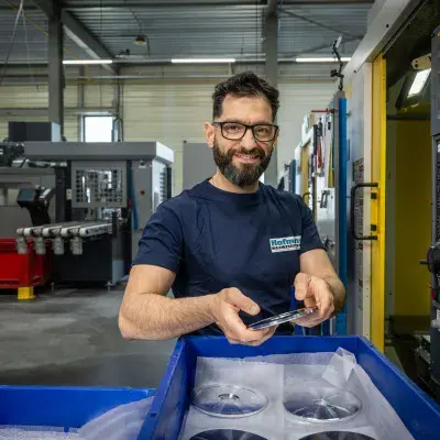 Verspaner aan het werk