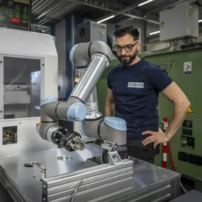 Verspaner bij machine