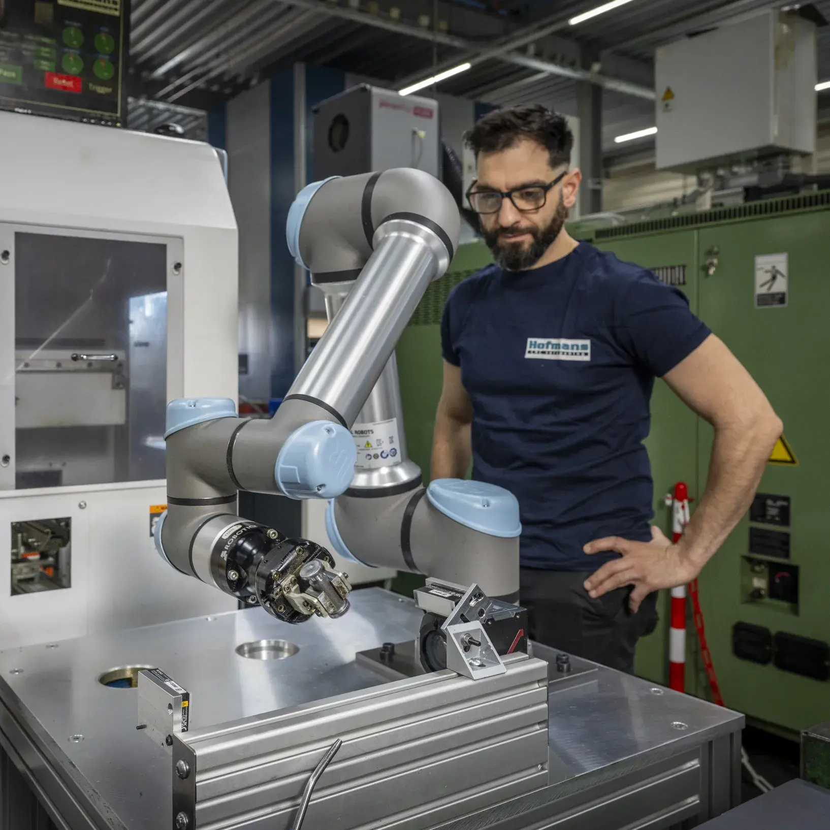 Verspaner bij machine